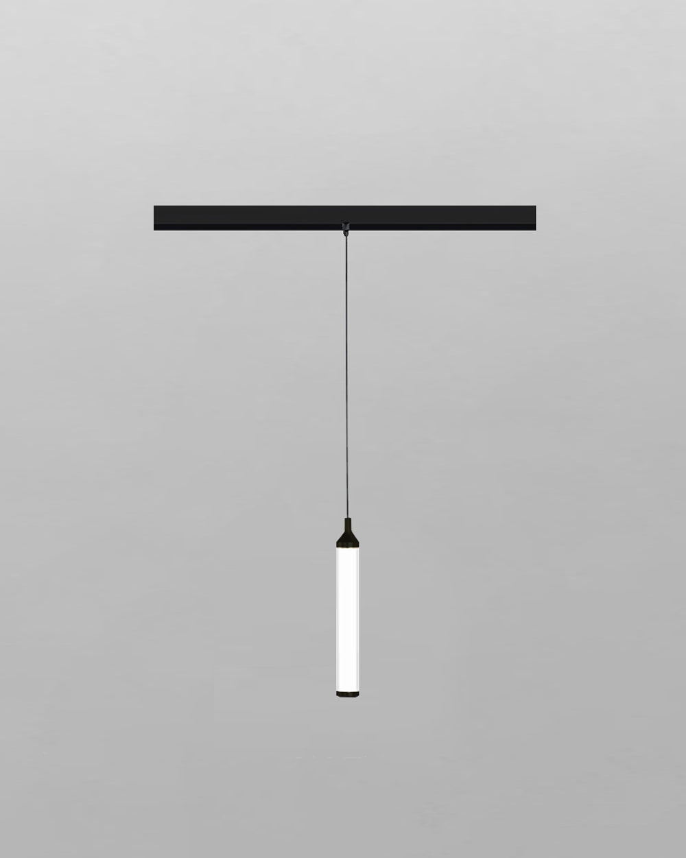 Lámpara colgante LED cilíndrica moderna en acabado negro, iluminación decorativa Birot MX