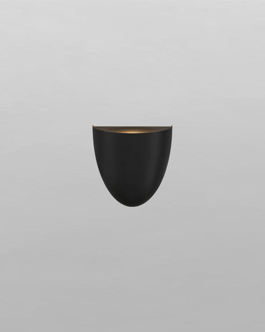 Aplique de pared moderno negro mate para iluminación decorativa interior