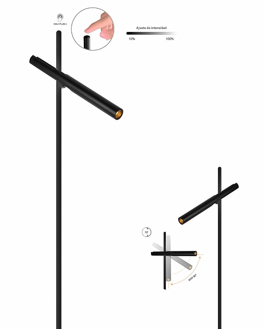 Cida | Lámpara de Piso | LED Integrado