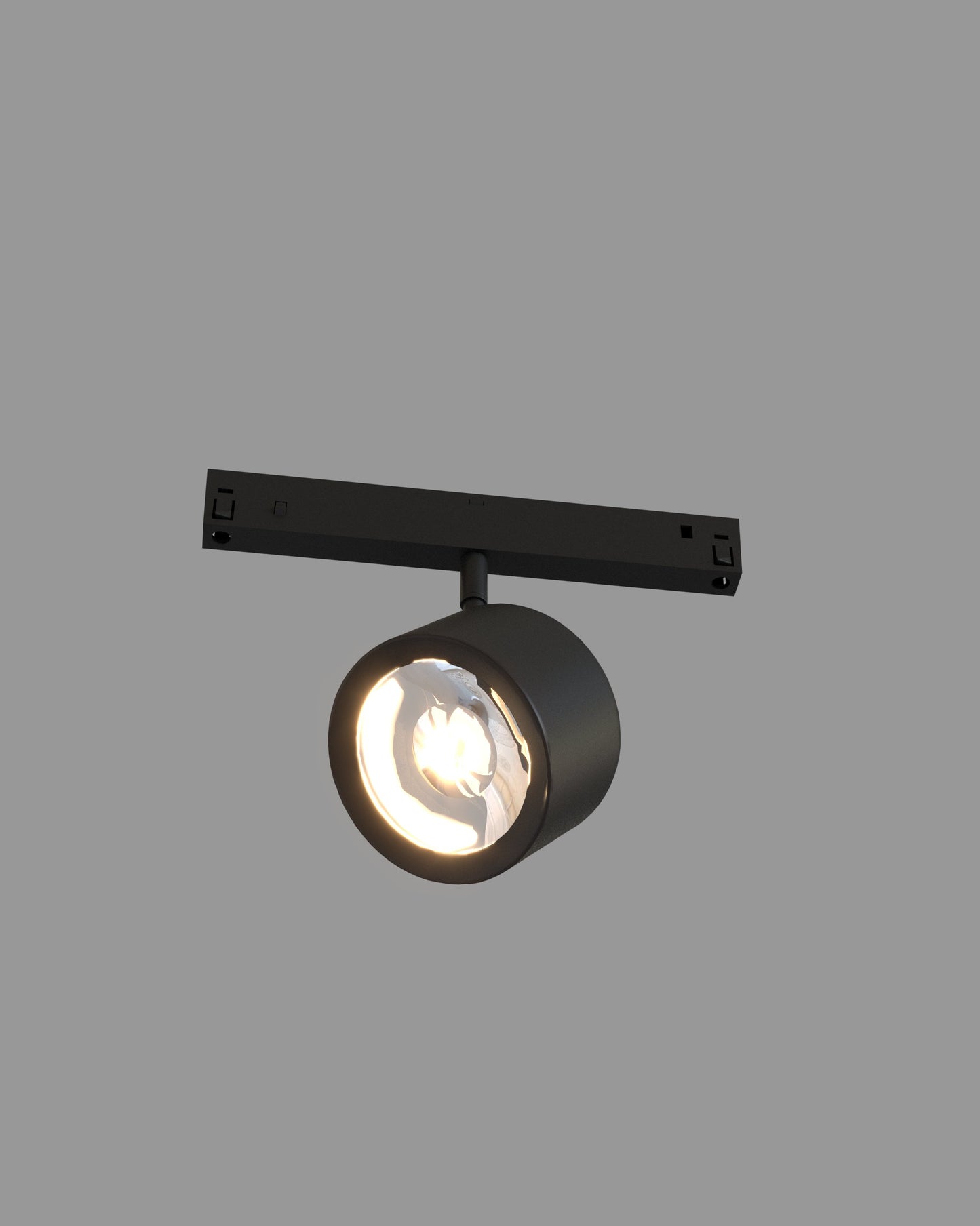 Cilindro de iluminación negra, montado en riel, boutique Birot MX