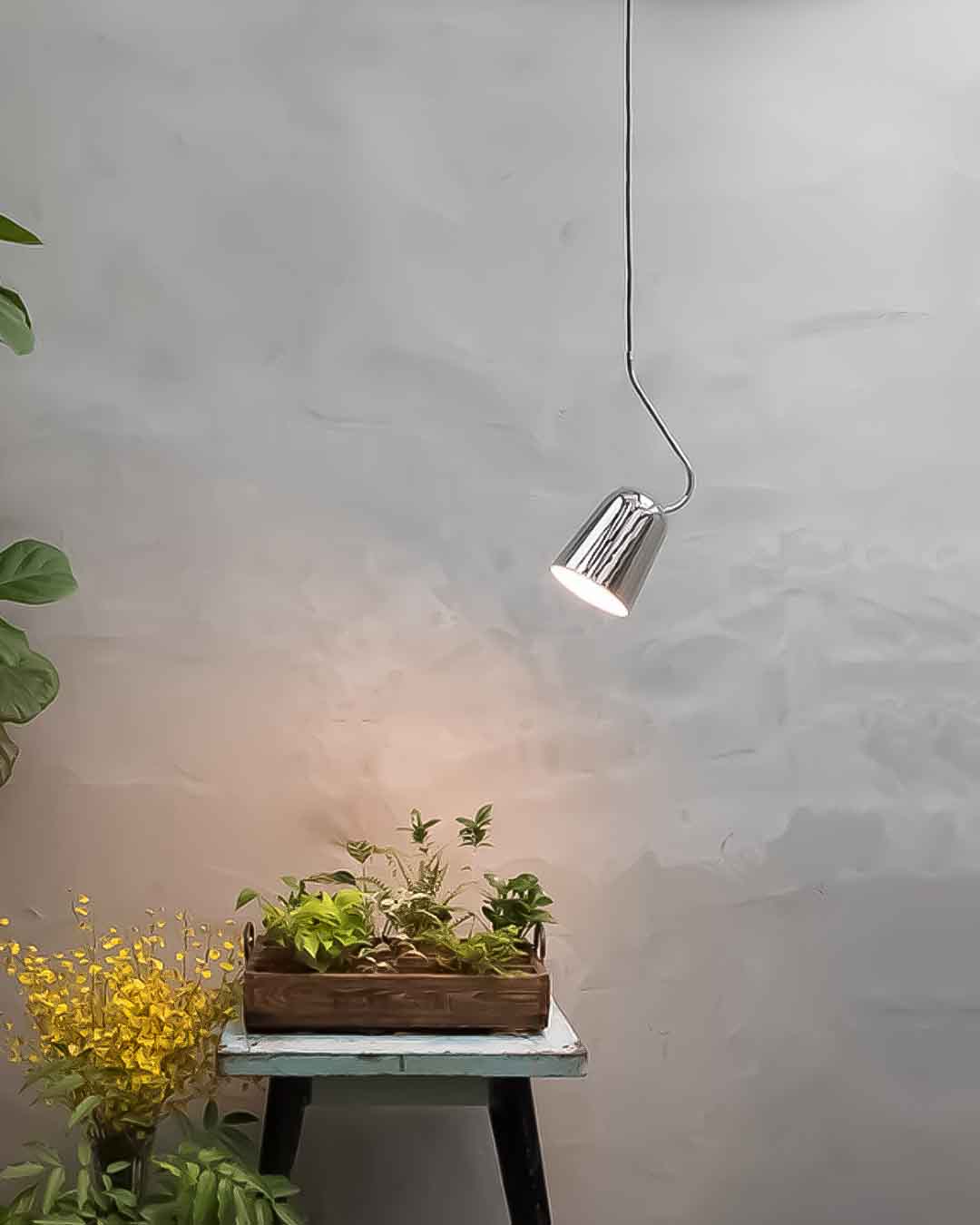 Dobi Cromo | Lámpara Colgante Individual | LED E14