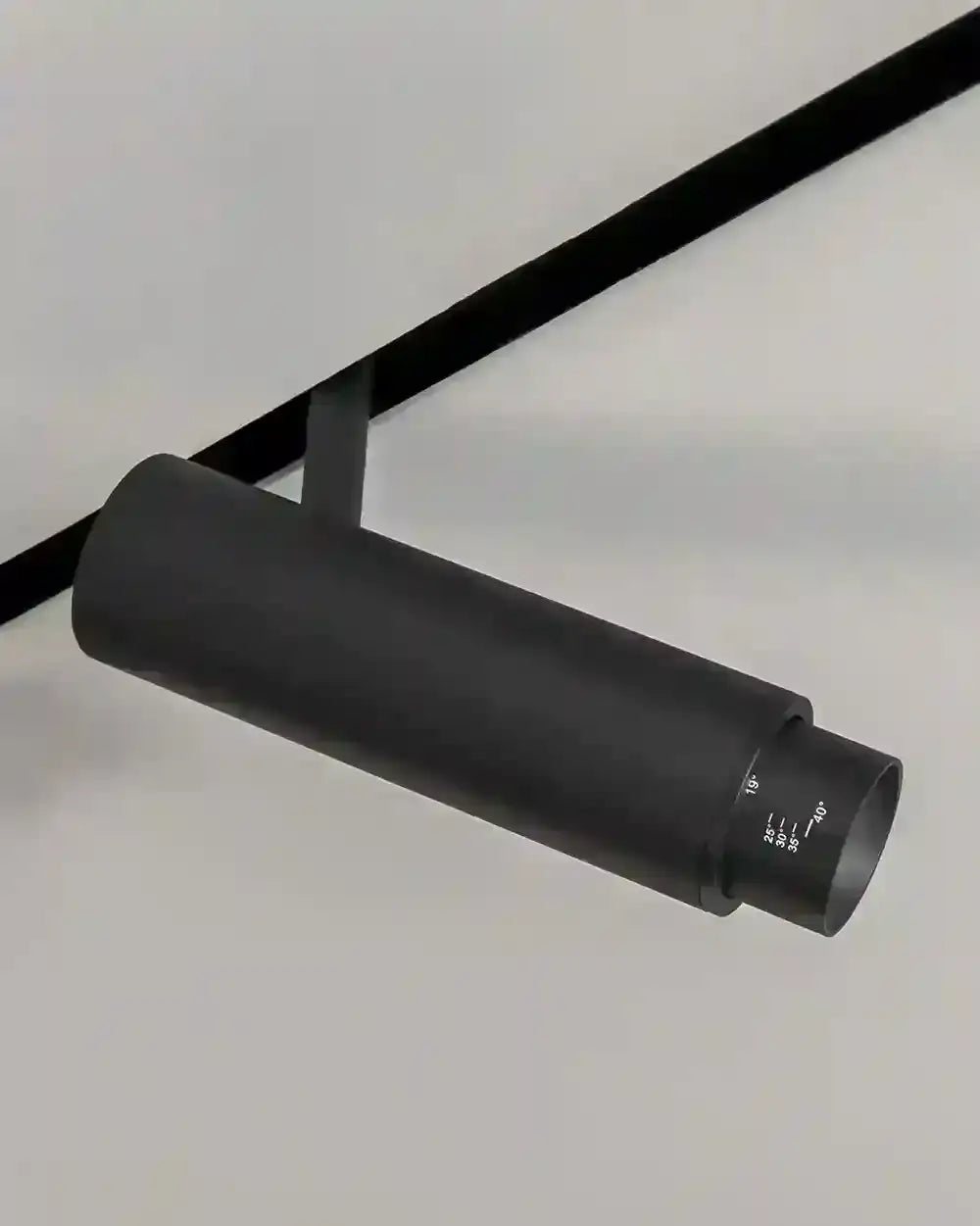 Lámpara de riel negra moderna para techo, iluminación decorativa Birot MX