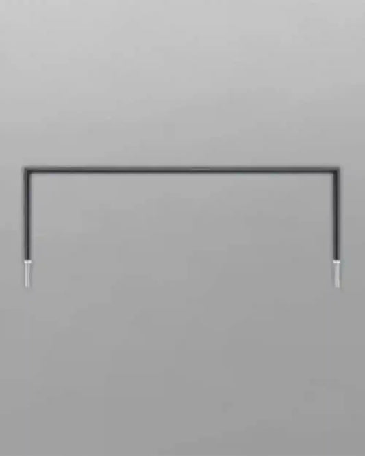 Perfil lineal LED negro empotrado en pared de diseño minimalista para iluminación interior