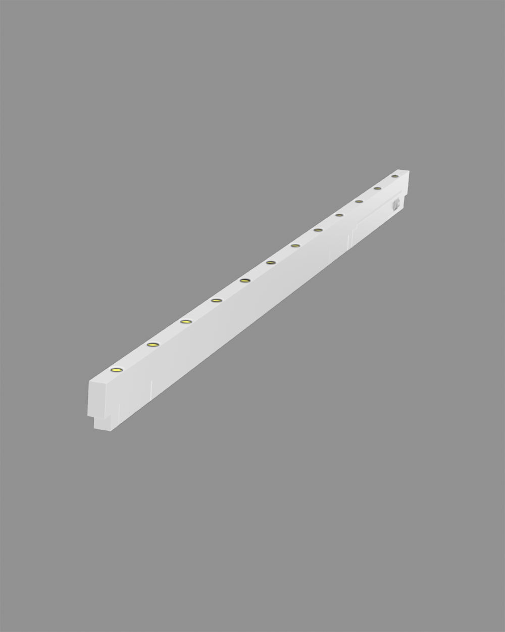 luminaria lineal blanca para techo o pared, diseño moderno, múltiples focos LED