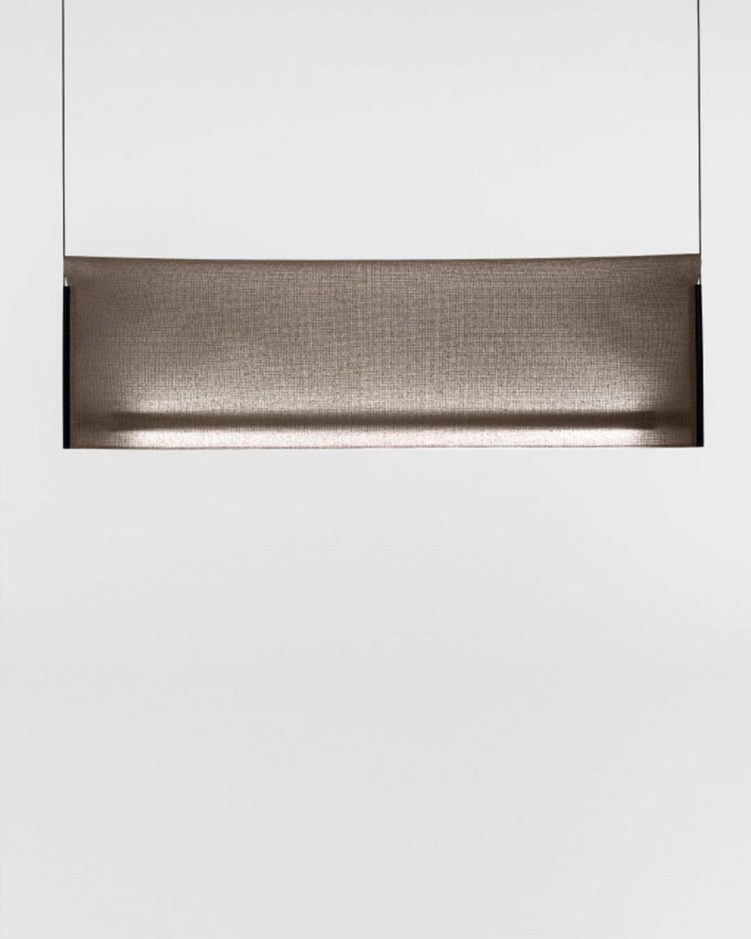 Lámpara colgante moderna rectangular metalizada, diseño minimalista, Birot MX iluminación