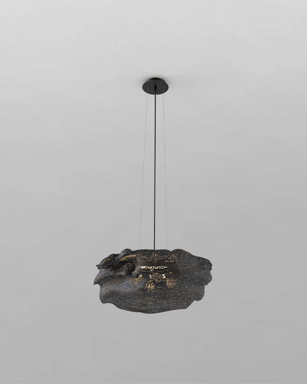 Lámpara colgante negra de diseño moderno, boutique de iluminación Birot MX