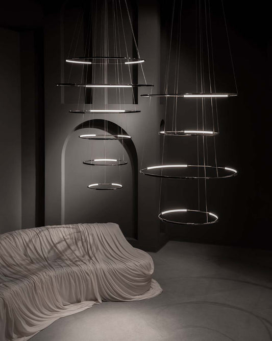 Spin 4 - Lámpara Colgante LED Integrado Doble Altura