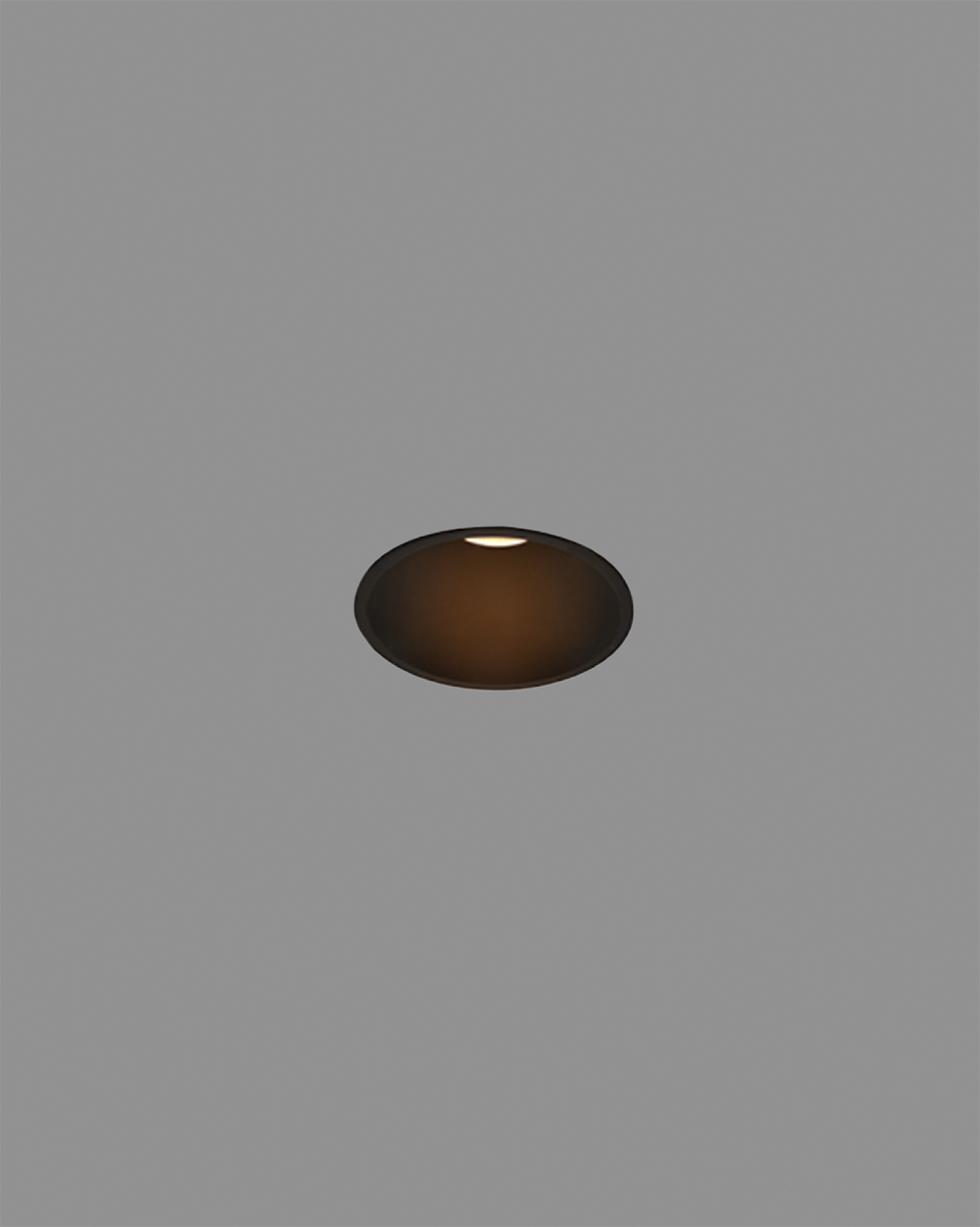 Lámpara de techo empotrable negra, diseño minimalista, luz cálida para interiores