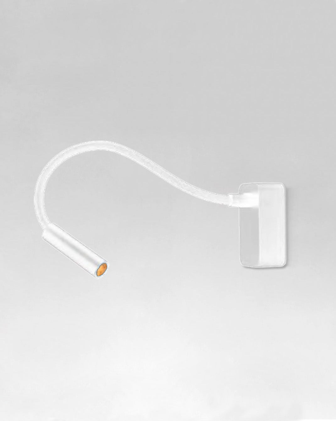 Lámpara de pared blanca moderna con brazo flexible para iluminación interior.