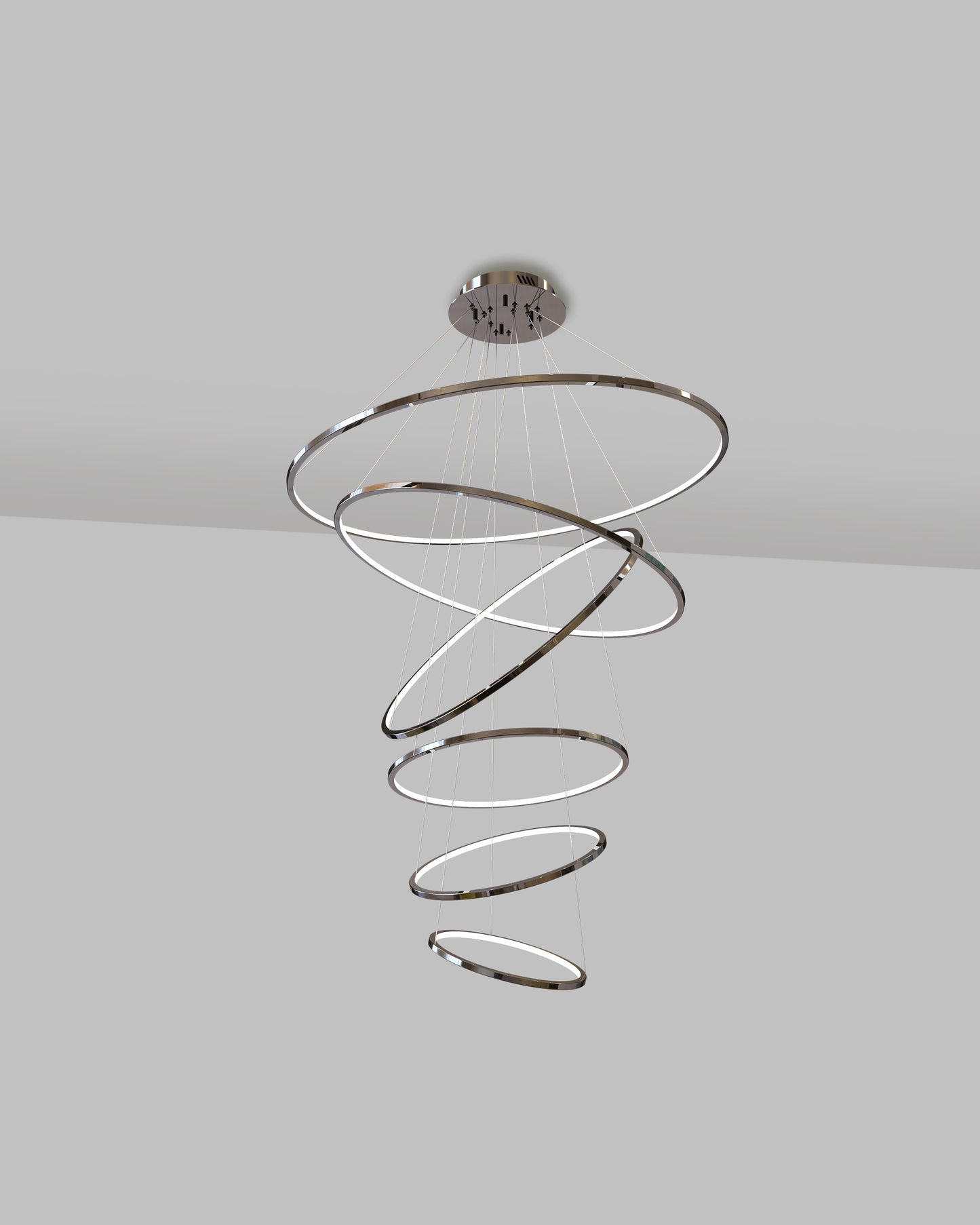 Hoop 6 - Lámpara Colgante LED Integrado Doble Altura