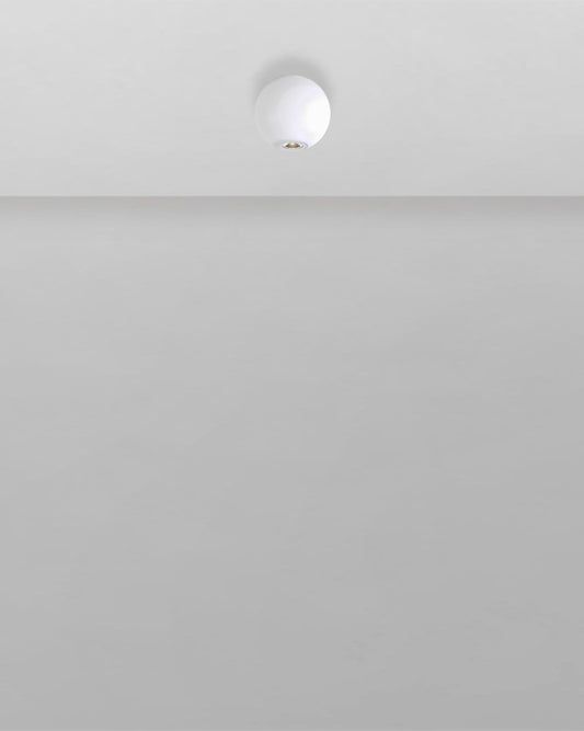 Plafón blanco redondo de techo moderno para iluminación interior minimalista