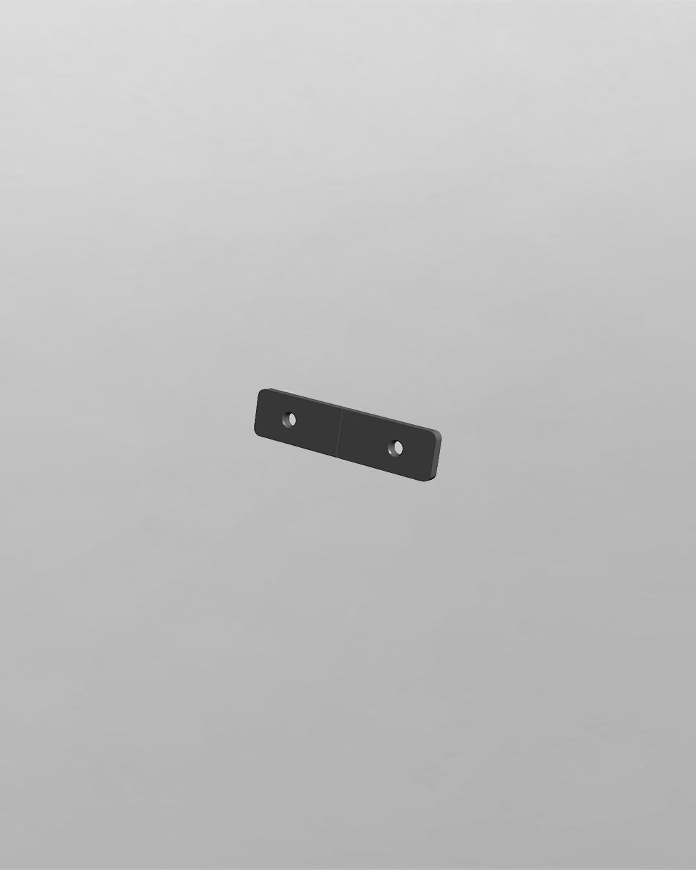 Soporte metálico negro para instalación de lámpara, montaje en pared, dos perforaciones