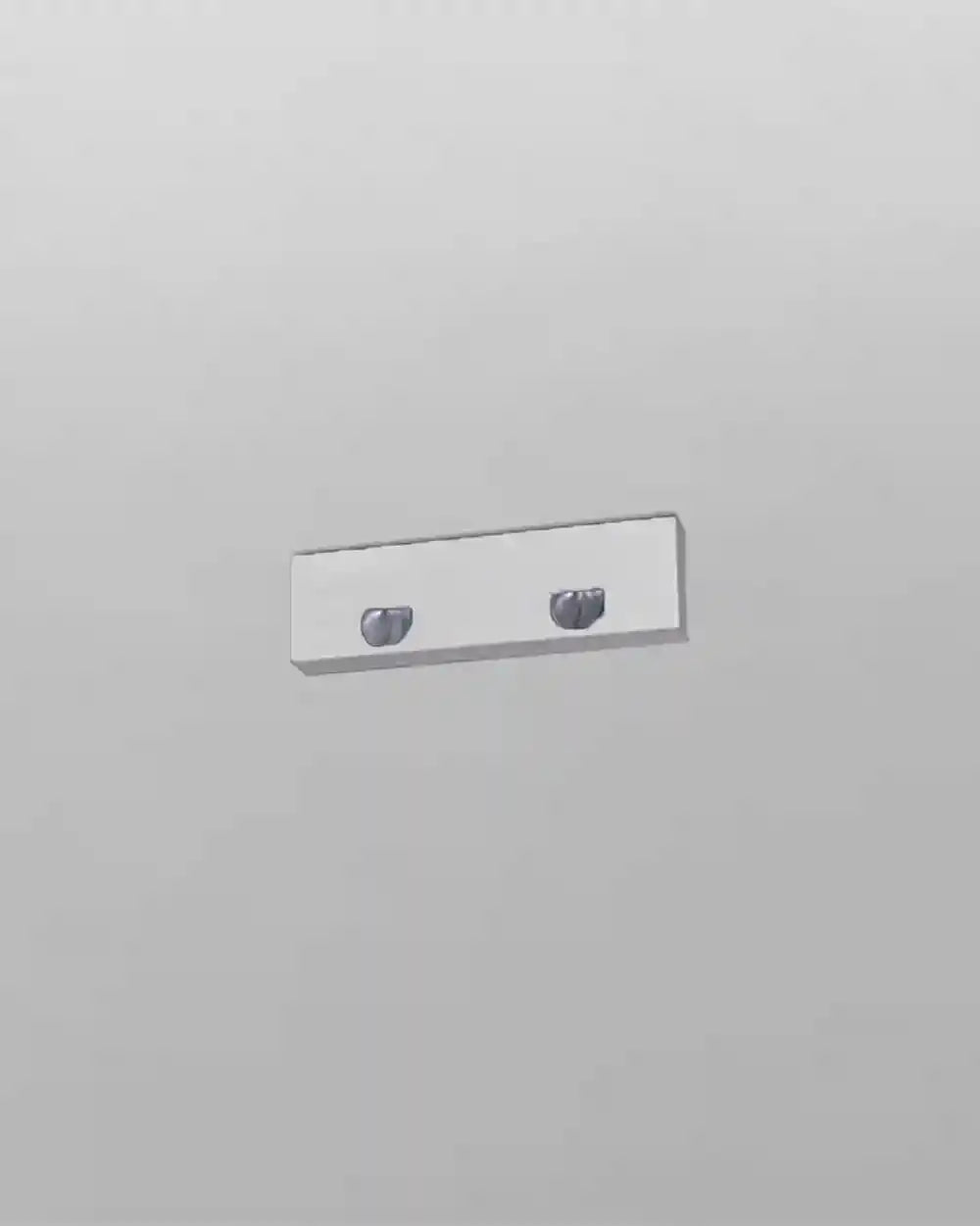 Aplique de pared blanco moderno con dos focos, iluminación de diseño en Birot MX boutique.