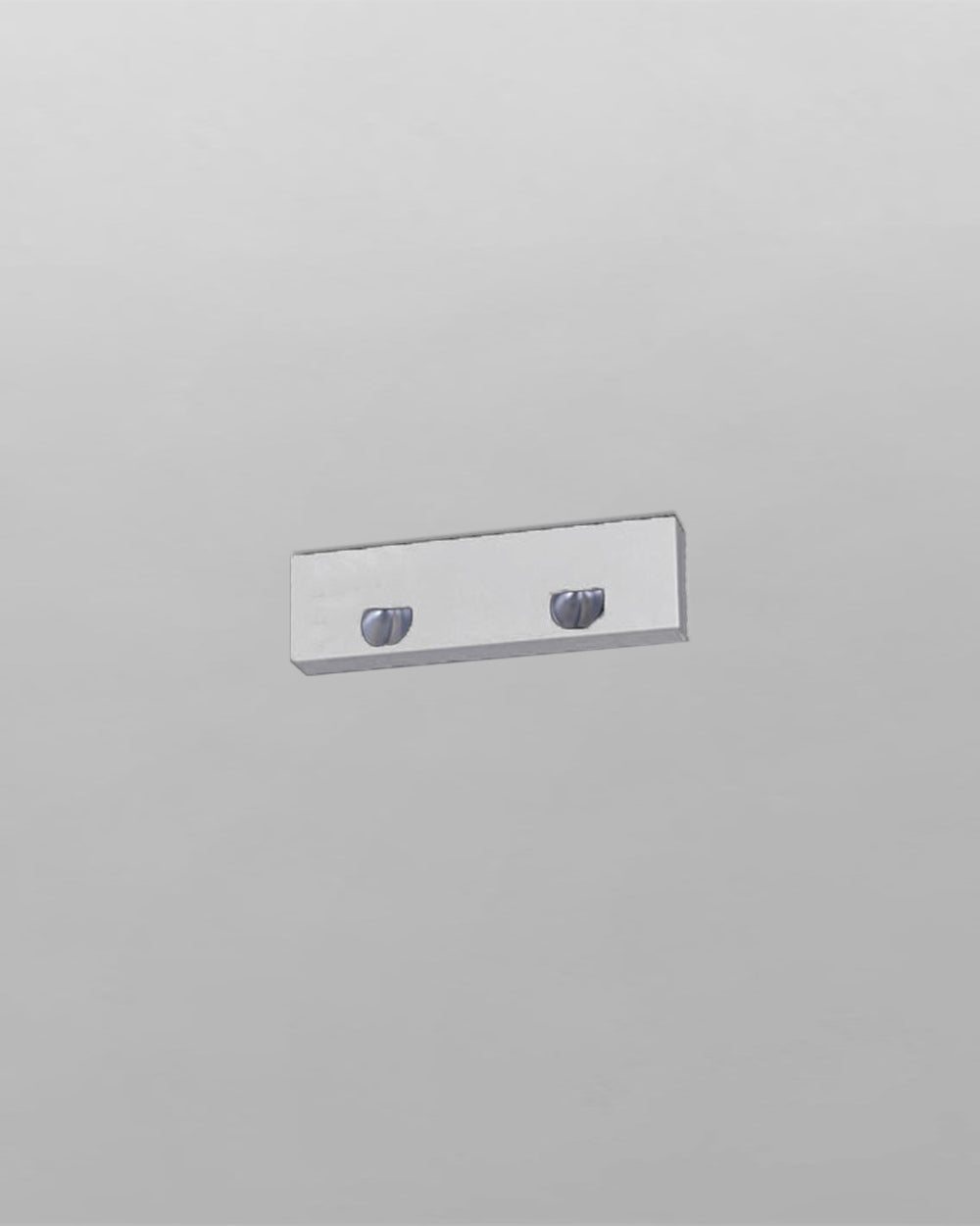 Aplique blanco moderno de pared con dos focos para iluminación interior minimalista
