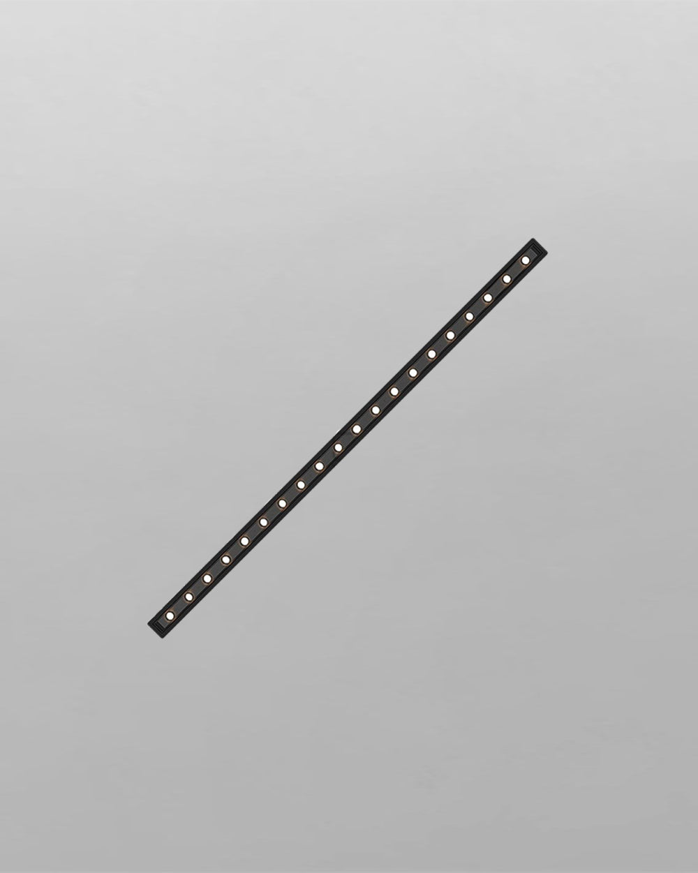 perfil lineal de aluminio negro para iluminación LED, diseño minimalista moderno