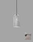 Lámpara colgante gris de diseño moderno sobre fondo gris, iluminación Birot MX