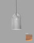 Lámpara colgante moderna color beige, diseño exclusivo en boutique de iluminación Birot MX