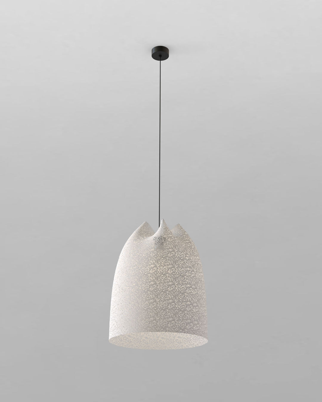 Lámpara colgante blanca de diseño moderno en boutique de iluminación Birot MX