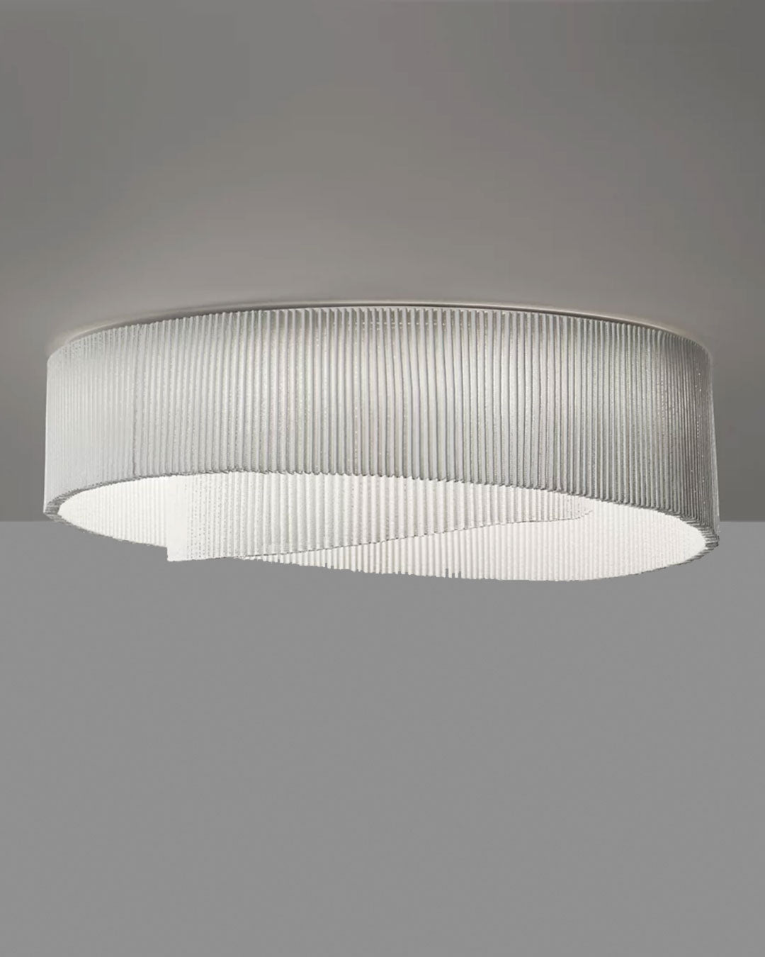 Lámpara de techo LED, Anel en malla de acero pintada para interiores minimalistas. 