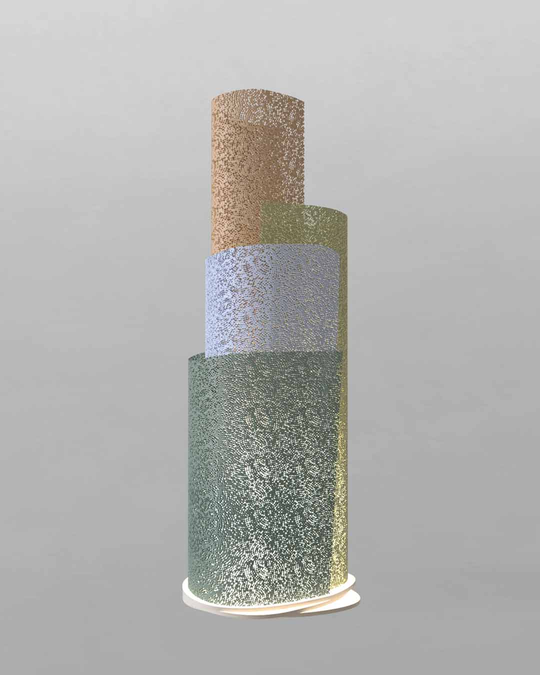 Lámpara decorativa cilíndrica de colores modernos, boutique de iluminación Birot MX