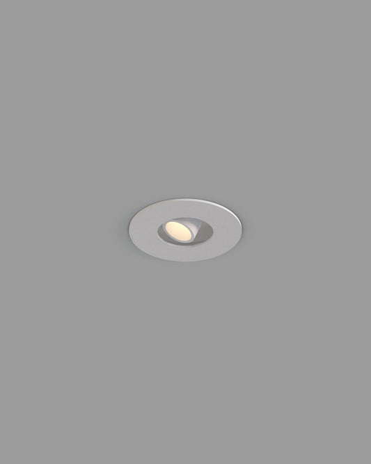 Lámpara empotrable LED blanca de techo, luz cálida, diseño moderno minimalista