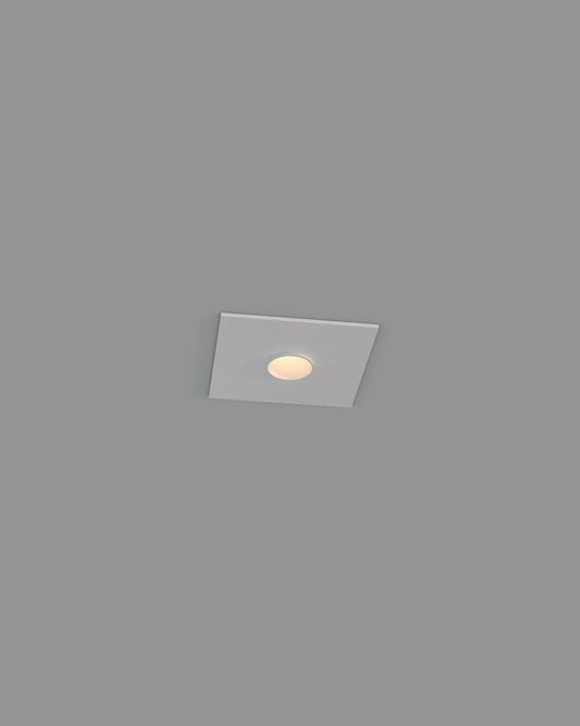 Foco empotrable LED cuadrado blanco para techo, luz de interior moderna.