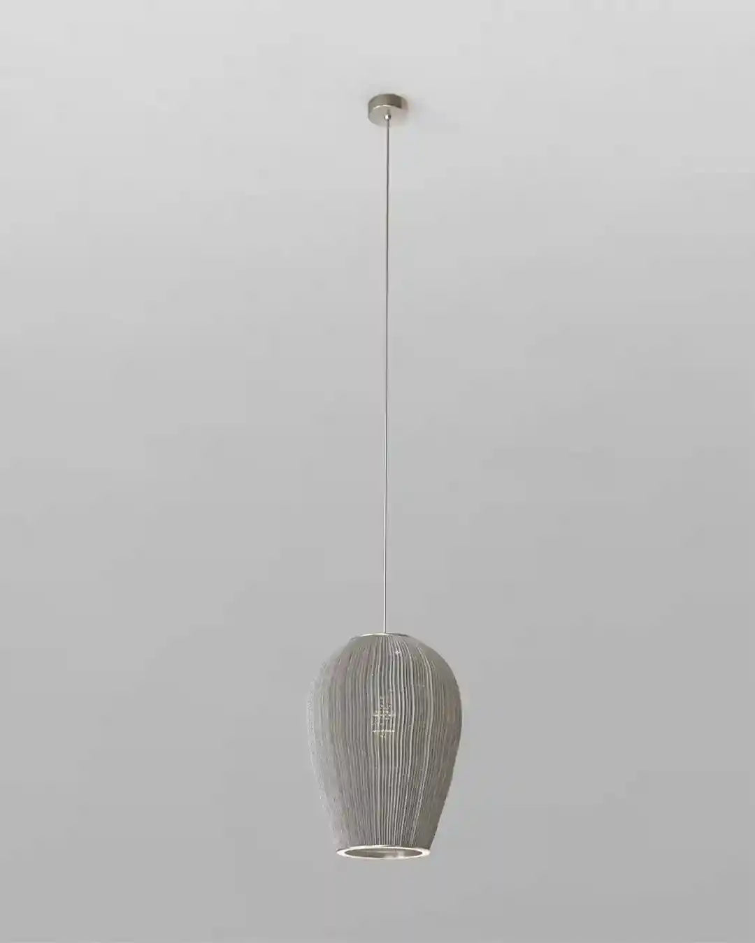 Lámpara colgante moderna de diseño gris en boutique de iluminación Birot MX