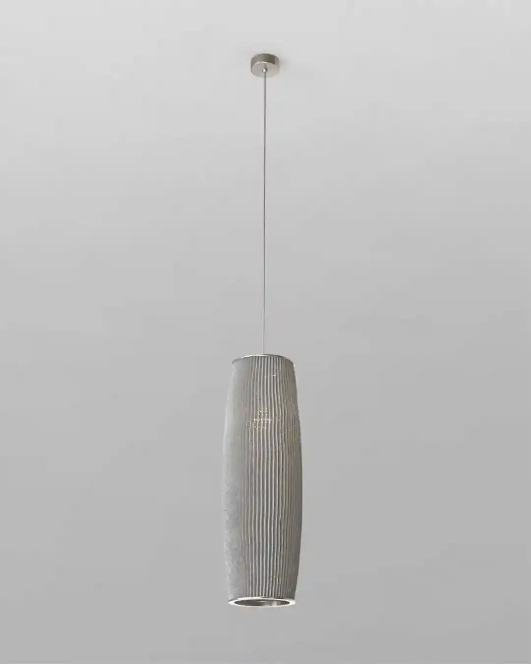 Lámpara colgante moderna de concreto gris, iluminación decorativa Birot MX