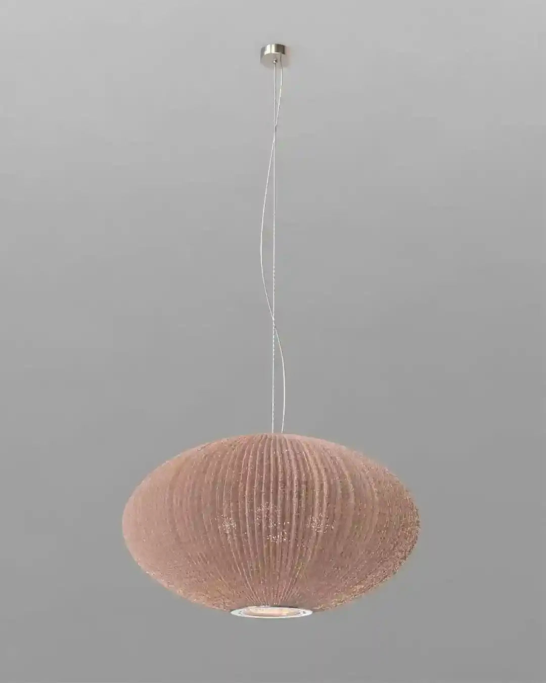 Lámpara colgante moderna color coral, diseño texturizado, iluminación decorativa Birot MX