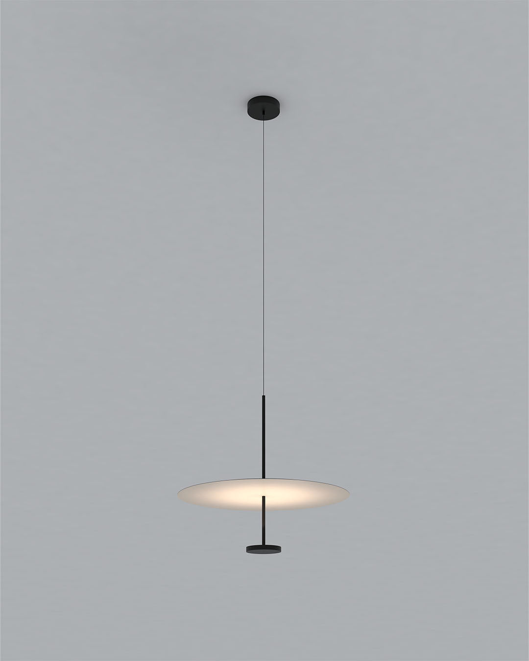 Lámpara de techo moderna suspendida negra, iluminación minimalista Birot MX