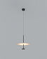 Lámpara de techo moderna suspendida negra, iluminación minimalista Birot MX