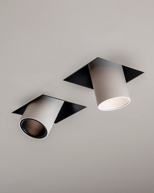 Lámparas de techo empotradas blancas y negras de diseño moderno para iluminación interior
