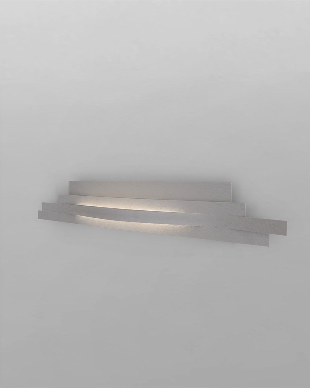 Aplique de pared moderno gris con luz LED, diseño minimalista, boutique de iluminación Birot MX