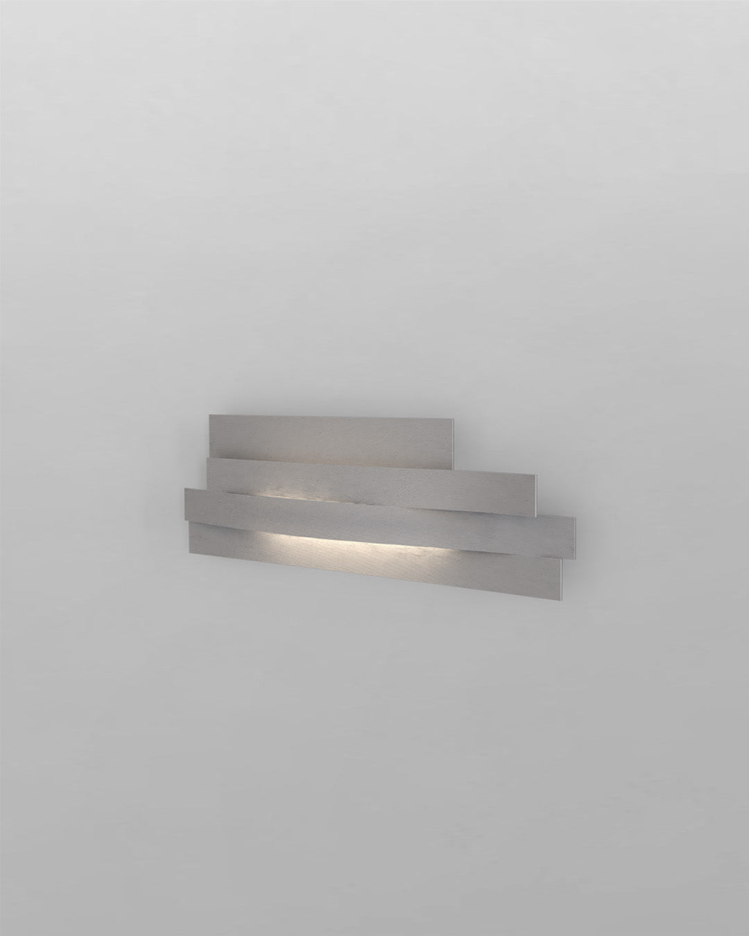 Aplique de pared moderno gris encendido, diseño minimalista, iluminación decorativa Birot MX