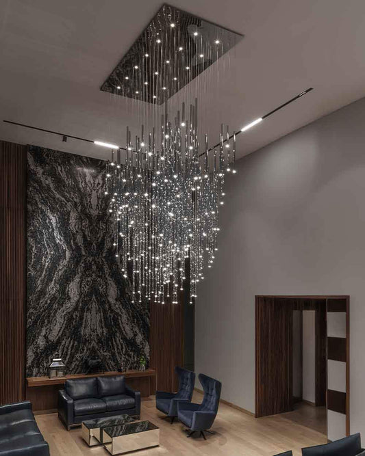Lámpara colgante moderna en sala elegante, iluminación decorativa de Birot MX