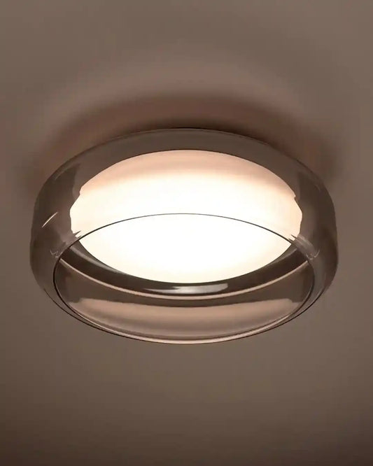 Plafón de techo moderno de cristal iluminado, boutique de iluminación Birot MX