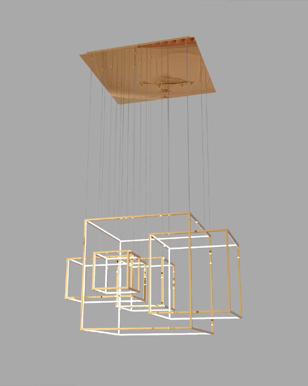 Miles 5 - Lámpara Colgante LED Integrado Doble Altura