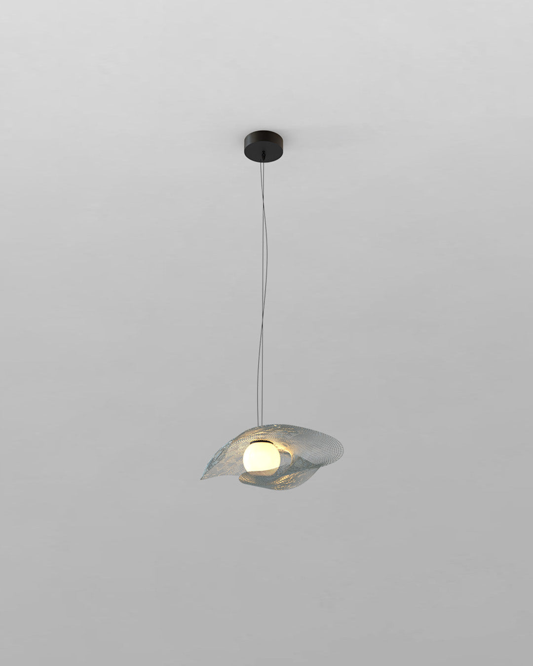 Lámpara colgante moderna de acero inoxidable, diseño artístico, boutique de iluminación Birot MX
