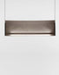 Lámpara colgante moderna rectangular metalizada, diseño minimalista, Birot MX iluminación