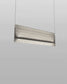 Lámpara colgante de acero inoxidable, diseño moderno gris, iluminación Birot MX.