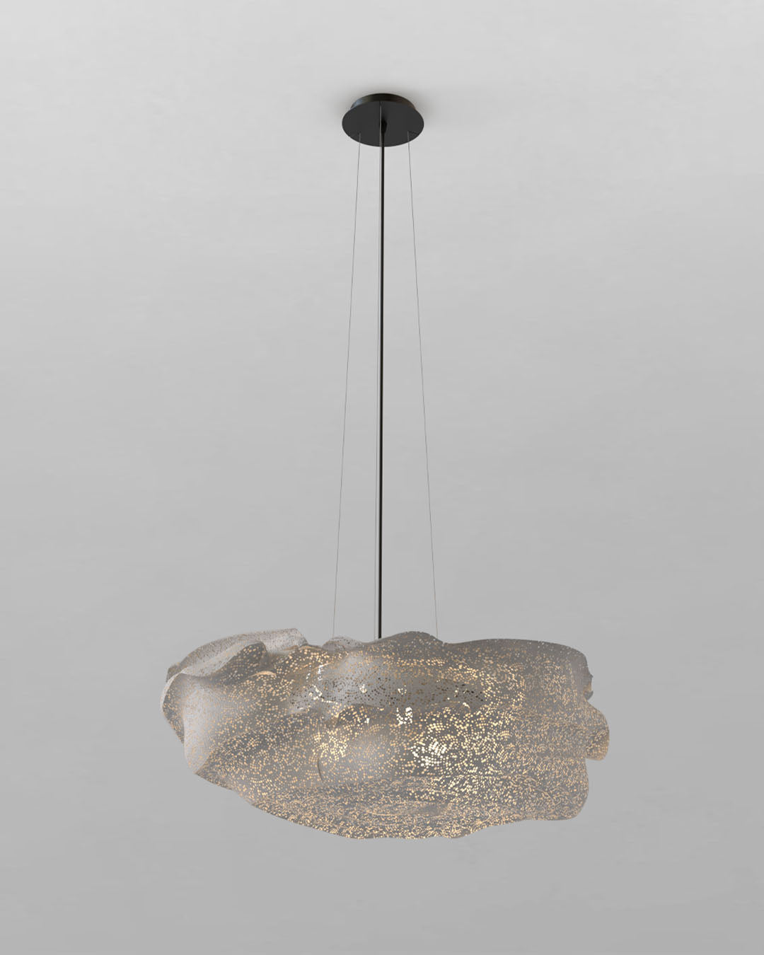 Lámpara colgante moderna de vidrio translúcido, diseño orgánico, iluminación decorativa Birot MX