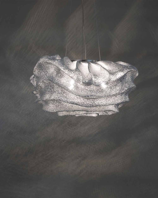 Lámpara colgante gris de diseño moderno en boutique de iluminación Birot MX