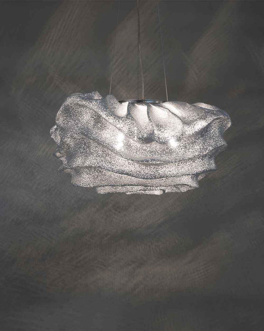 Lámpara colgante gris de diseño moderno en boutique de iluminación Birot MX