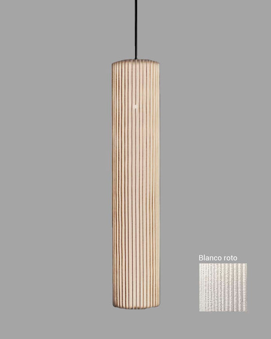 Lámpara colgante Nua grande de techo en malla de acero blanco roto de diseño escultural.