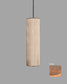 Lámpara colgante Nua mediana en malla de acero beige de diseño minimalista.