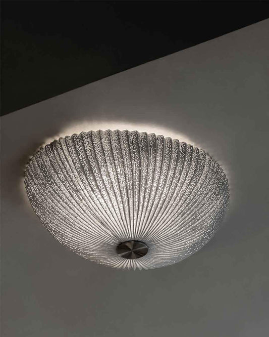 Plafón de techo moderno texturizado iluminado, boutique de iluminación Birot MX