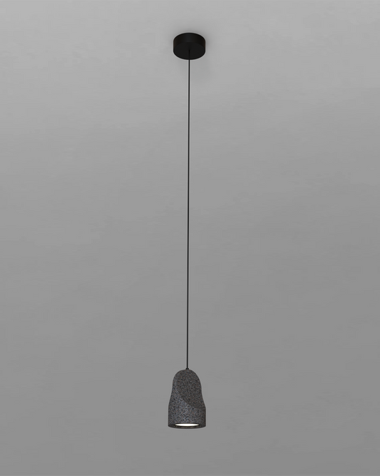 Lámpara colgante de techo negra, diseño minimalista Parga 104, ideal para iluminación interior.