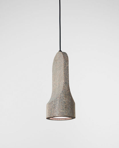 Lámpara colgante de granito gris Parga 204, diseño minimalista para iluminación interior