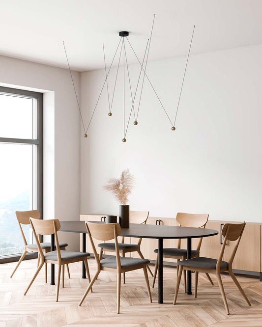 Pin 5V | Lámpara Colgante LED Integrado | Diseño Minimalista