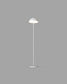 Lámpara de pie blanca estilo minimalista, iluminación moderna interior